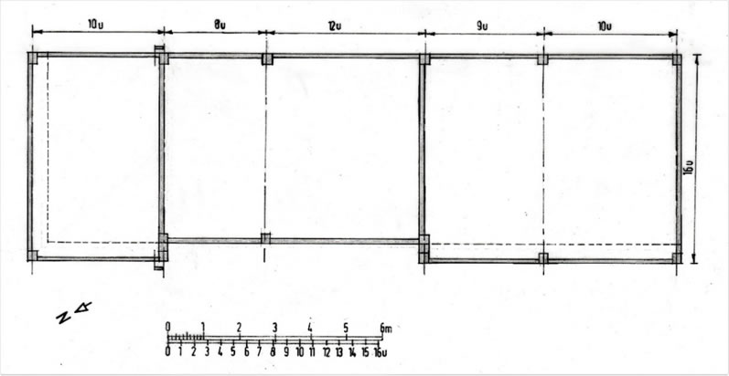 Figure 4: Floor plan of the Tiger Inn now used as a parish centre. Drawn by Paul Reed